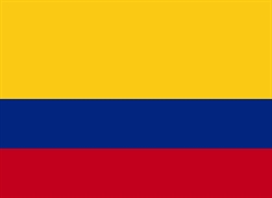 [ai] The flag of Colombia, featuring three horizontal stripes: yellow at the top, blue in the middle, and red at the bottom.